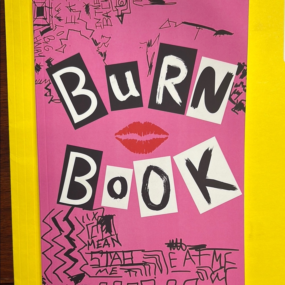 Mean Girls Pink Burn Book Notebook